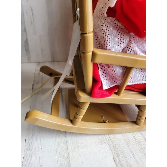 Vintage Santa's best knitting rocking chair Mrs Claus xmas animated decor - Picture 8 of 15
